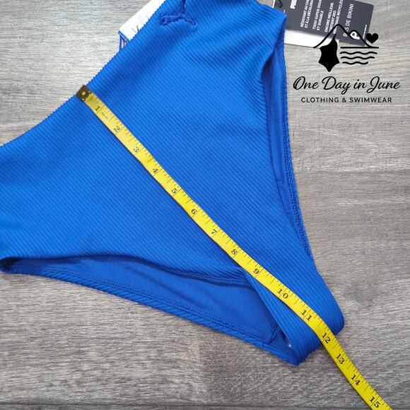 Puma Ribbed High Cut Bikini Bottom Size S - Picture 4 of 5